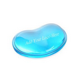 Custom Heart Shaped Clear Cool Silicone Wrist Rest/Wrist Pad, 4 1/4"L x 3"W